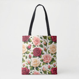 Geometric Cute Rose Pattern Pink Red Peach Floral