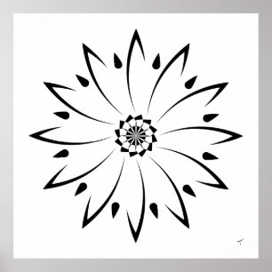 Geometric Daisy II, Poster