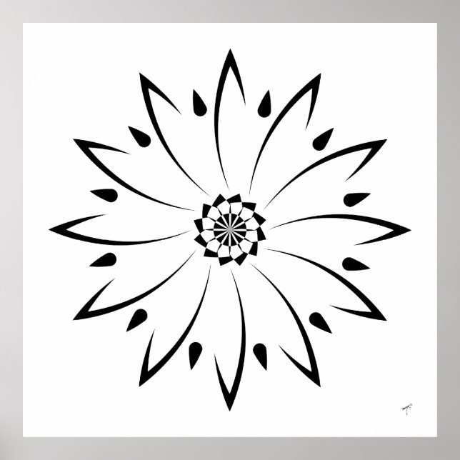 Geometric Daisy II, Poster (Vorne)