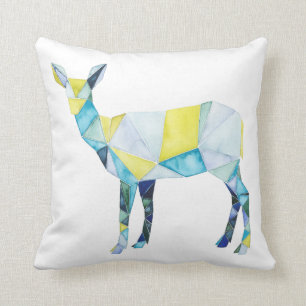 Geometric Deer Animal Kissen