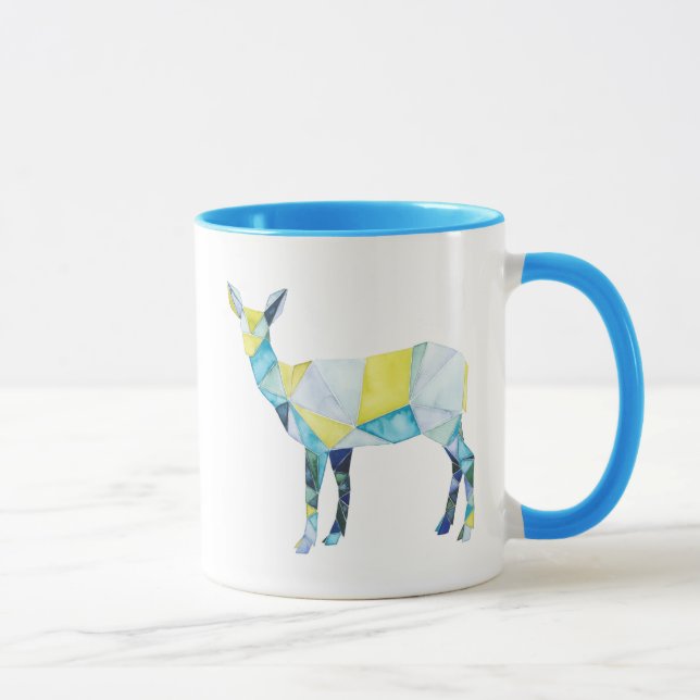 Geometric Deer Animal Tasse (Rechts)
