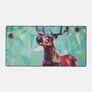Geometric Deer Schreibtischunterlage
