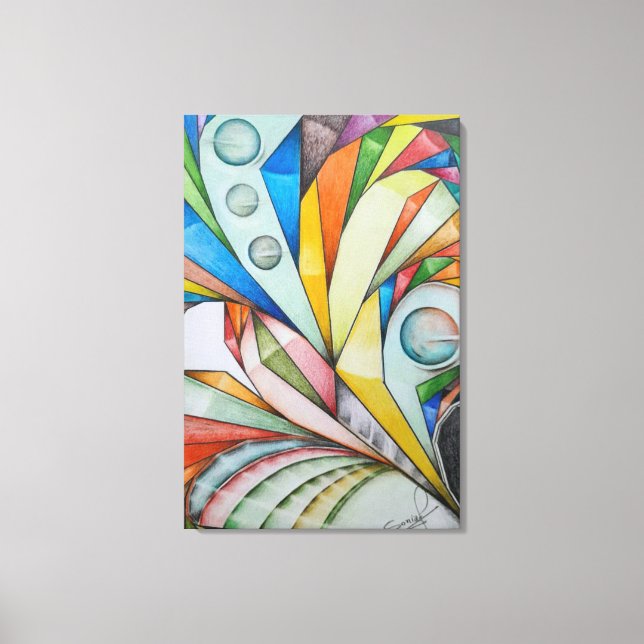 Geometric Design 24 Leinwanddruck (Vorderseite)