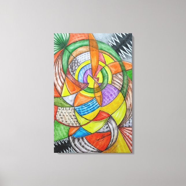 Geometric Design 28 Leinwanddruck (Vorderseite)