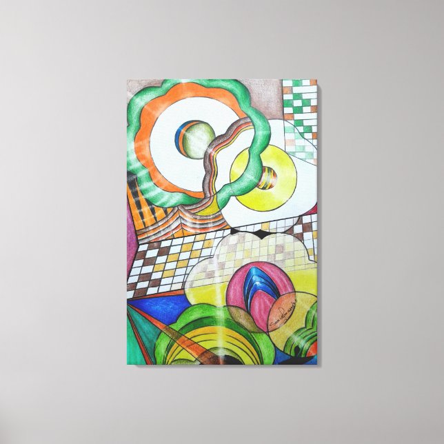 Geometric Design 32 Leinwanddruck (Vorderseite)