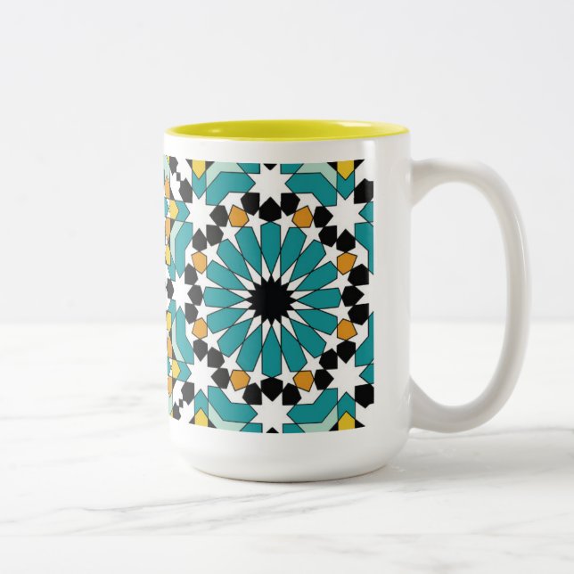 Geometric Design Mug Zweifarbige Tasse (Rechts)