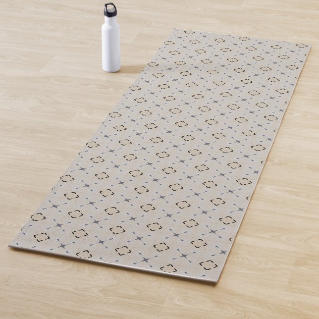 Geometric design off-white  yogamatte (Beispiel)