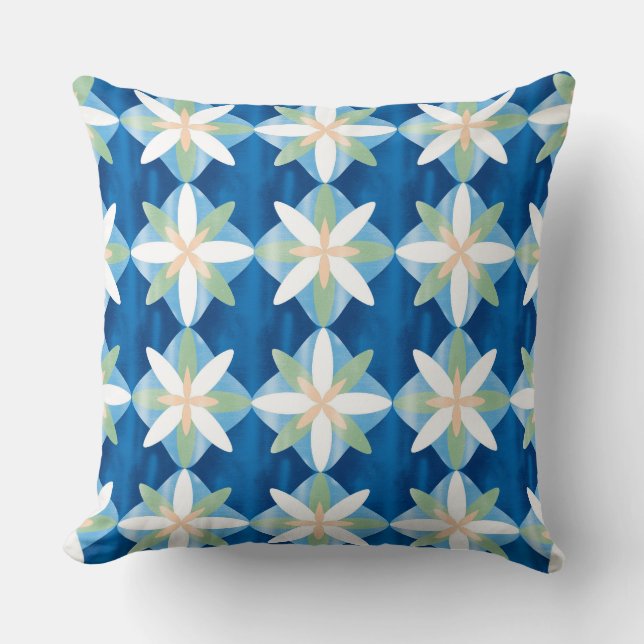 Geometric diamond flowers kissen (Vorderseite)