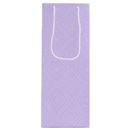 Geometric Diamond Lila Lilac Geschenktüte Für Weinflaschen