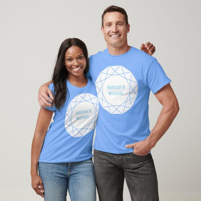 Geometric Diamond Round T-Shirt (Unisex)