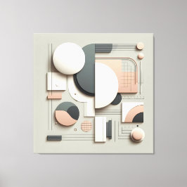 Geometric Dimensional Structure Leinwanddruck