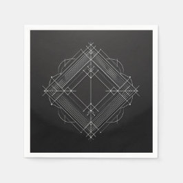 Geometric Filigree Diamond Serviette