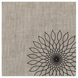 Geometric Flower〜ブラック_濃淡あり〜 Stoff