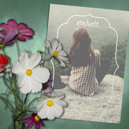 Geometric Frame Graduation Announcement Folieneinladung