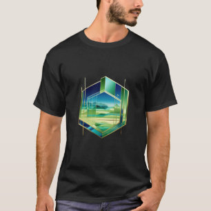 Geometric Fusion: Abstract T-Shirt Design