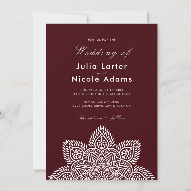 Geometric Glittering Metallic Luxury Wedding Invit Einladung (Vorderseite)