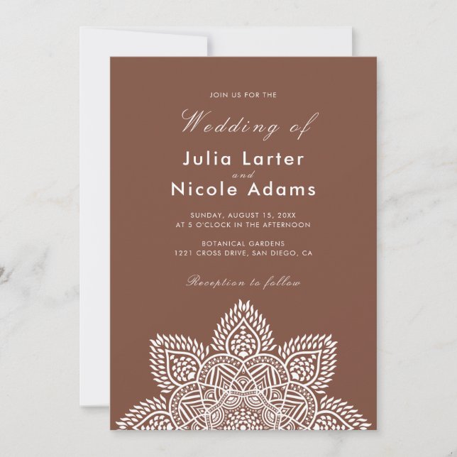 Geometric Glittering Metallic Luxury Wedding Invit Einladung (Vorderseite)