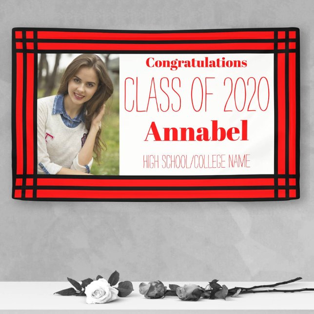 Geometric Grad, rot und schwarz, ein Foto Banner (Von Creator hochgeladen)