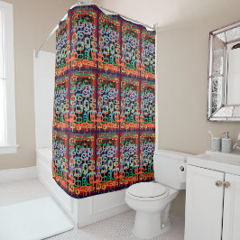Geometric Graphic Motif Modern Trend Shower Curta Duschvorhang