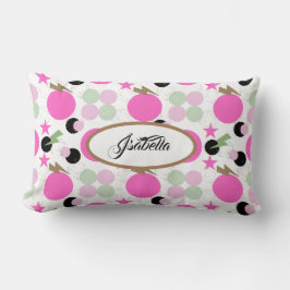 Geometric graphic power girl lendenkissen