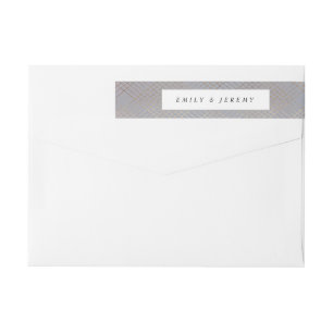 Geometric Gray Gatsby Wedding