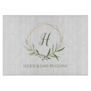 Geometric Greenery Kreath Schneidebrett