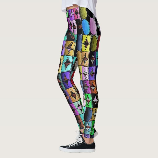 Geometric Harlequin Leggings (Links)