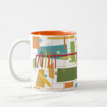 Geometric Imperial Beach Tasse