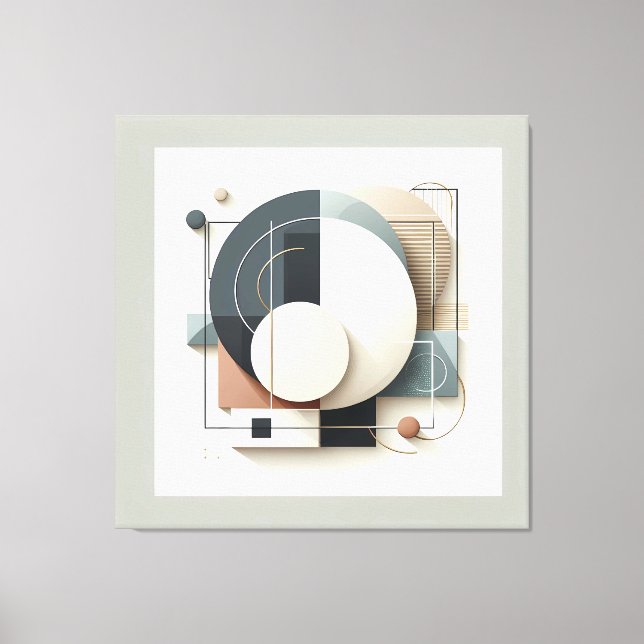 Geometric Layered Harmony Leinwanddruck (Vorderseite)