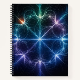 Geometric Light Spiral Notebook Notizbuch