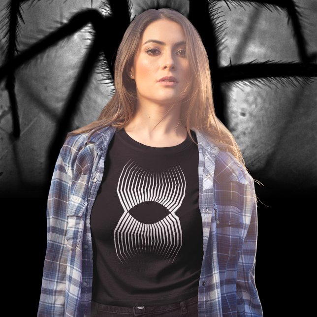 Geometric Long Leg Große Größe T-Shirt (Von Creator hochgeladen)