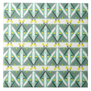 Geometric Luna Moth Fliese