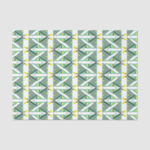 Geometric Luna Moth Seidenpapier