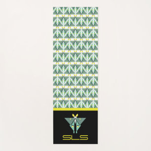 Geometric Luna Moth Yogamatte