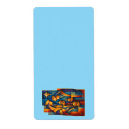 Geometric Magi - Three Wise Men Christmas Star Art