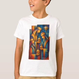 Geometric Magi - Three Wise Men Christmas Star Art T-Shirt
