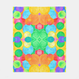 Geometric Magical abstract color art Fleecedecke