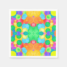 Geometric Magical abstract color art Serviette