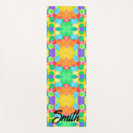 Geometric Magical abstract color art Yogamatte
