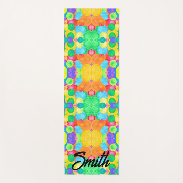 Geometric Magical abstract color art Yogamatte (Vorderseite)
