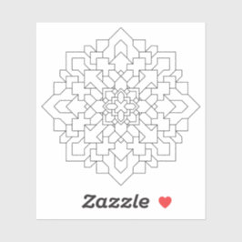 Geometric Mandala #3 Clear Aufkleber