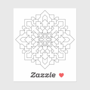 Geometric Mandala #3 Clear Aufkleber