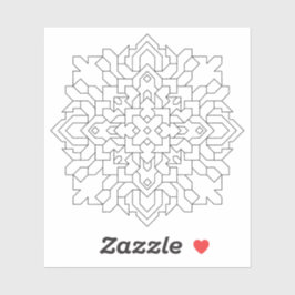 Geometric Mandala #6 Clear Aufkleber