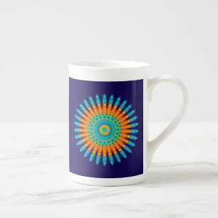 Geometric Mandala Art Circle Design-48256 Prozellantasse