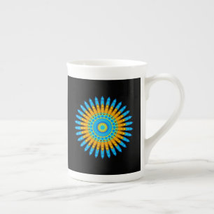 Geometric Mandala Art Circle Design 48256 Prozellantasse
