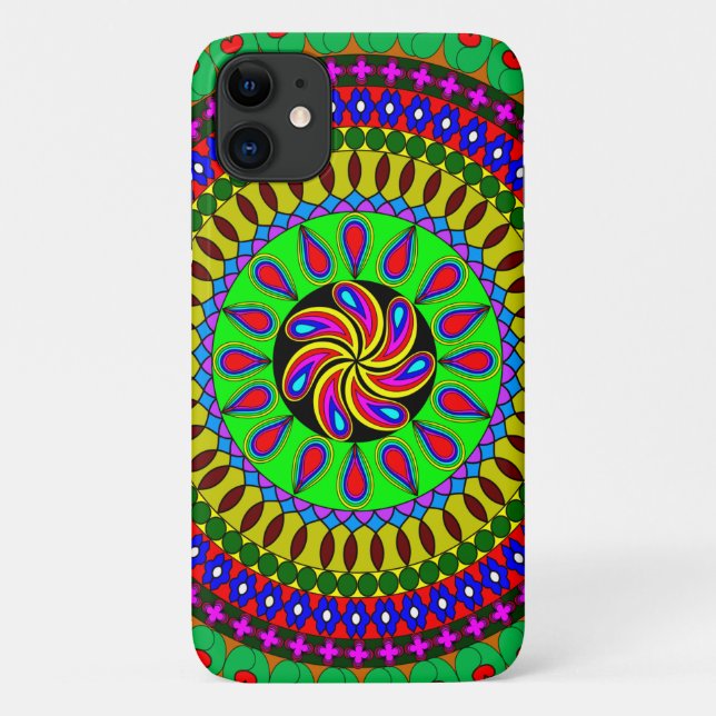 Geometric Mandala Art Design Case-Mate iPhone Hülle (Rückseite)