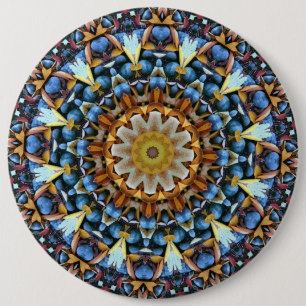 Geometric Mandala Button