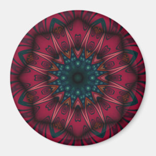 Geometric Mandala Magnet