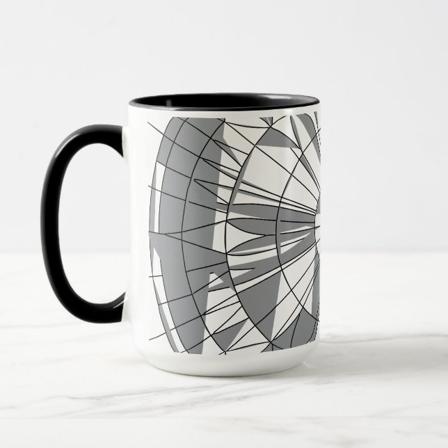 Geometric Mandala Pattern Tasse (Links)