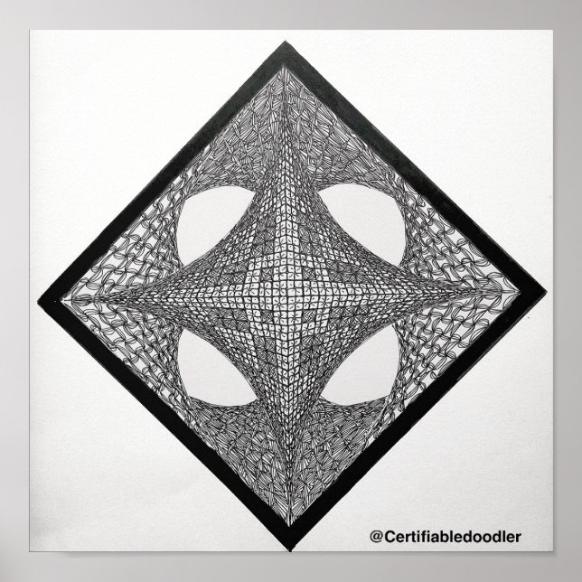 Geometric Mandala Poster (Vorne)